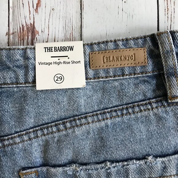 BlankNYC "The Barrow" High Rise Distressed Shorts Size 29 - Picture 8 of 14